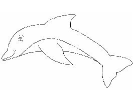dauphin à colorier